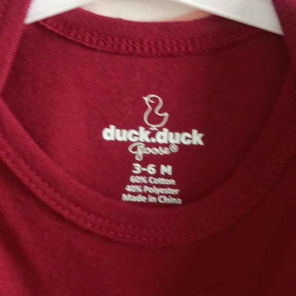 Charming Fox Print Burgundy Bodysuit Set - Picture 6 of 6